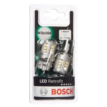 Bosch Led Retrofit W21W T20 Dipsiz Led Ampul 12V 6000K (W3x16d)