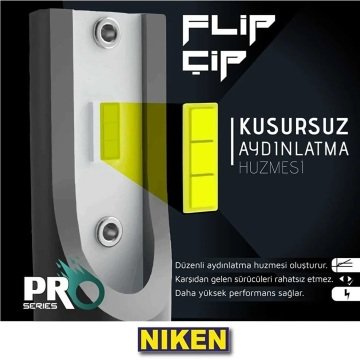 Niken Pro Seri Slim Led Xenon Far Ampulü HIR2 9012 12V 6000K 8000LM
