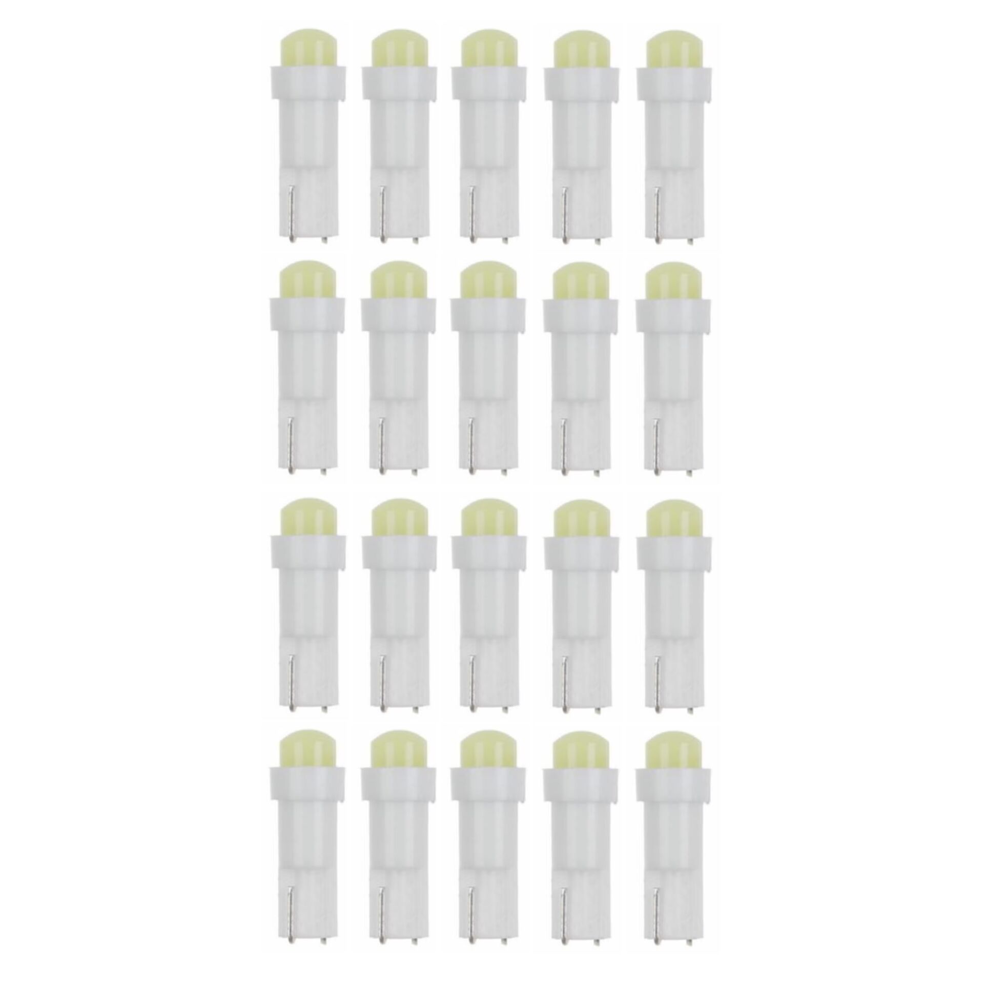 T5 Beyaz Led Mini Dipsiz Gösterge Ampul 12V 5000K 20 Adet