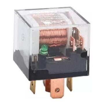 İnwells Şeffaf Mini Ledli Röle Su Geçirmez 5 Uçlu 12V 40 Amper (1 Adet)