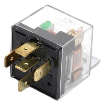 İnwells Şeffaf Mini Ledli Röle Su Geçirmez 5 Uçlu 12V 40 Amper (10 Adet)
