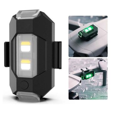 RGB Oto, Motosiklet, ATV, Bisiklet Uçak Kanadı Çakar Mini Led Lamba Şarjlı (1 Adet)