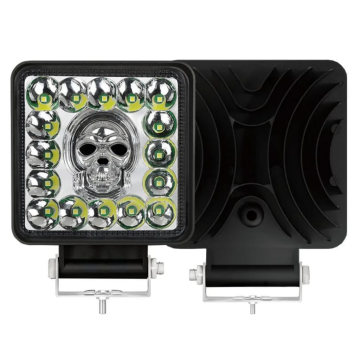 Kurukafa 16 Led Fonksiyonlu Kare Off Road Sis Farı Çalışma Lambası 12V