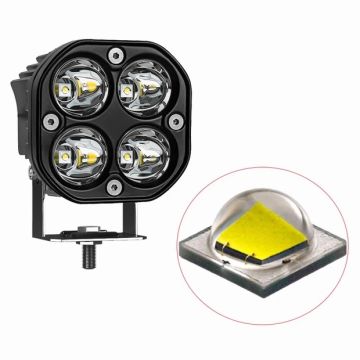 3'' Beyaz Led Spot Uzun Kısa Off Road, Motosiklet Sis Farı Çalışma Lambası 12-24V 40W