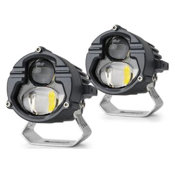 3'' Beyaz Sarı Led Spot Uzun Kısa Off Road, Motosiklet Sis Farı Çalışma Lambası 12-24V 40W