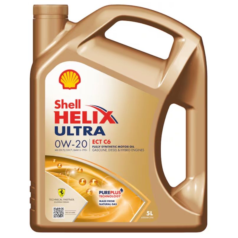 Shell Helix Ultra ECT C6 0w20 229.71 229.72 LL-17FE+ Motor Yağı 5lt Ü.T. 2024