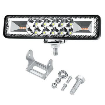 Beyaz Led Sarı Çakarlı Off Road Sis Panjur Farı Çalışma Lambası 16 Led 12-24V