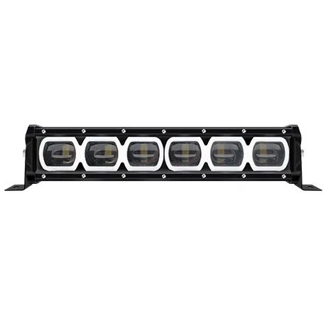 Beyaz Sarı Mavi Angel Led Bar Tepe Off Road Çalışma Lambası 6 Led 12-24V 37cm