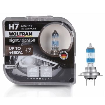 Wolfram H7 Night Vision 150 +%150 12V 55W 2'li Ampul Set