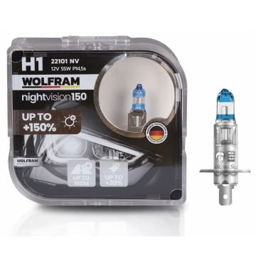 Wolfram H1 Night Vision 150 +%150 12V 55W 2'li Ampul Set