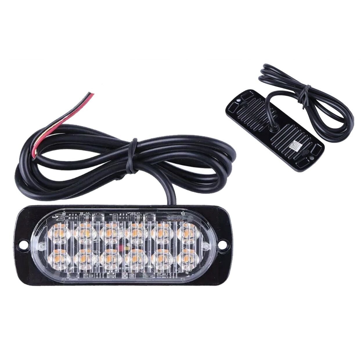 Turuncu Led Off Road Dorse Lamba 12 Led 12V