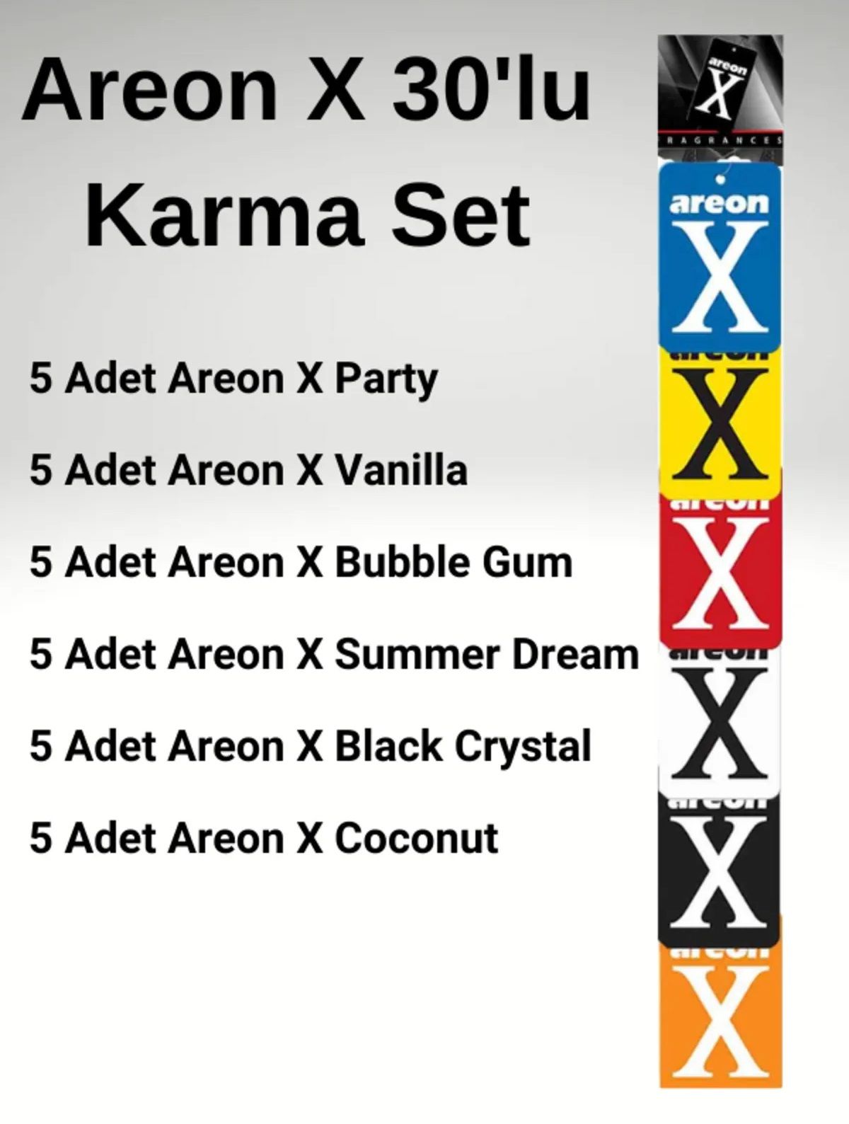 Areon X Display Asma Stand Karma Set 30 Adet