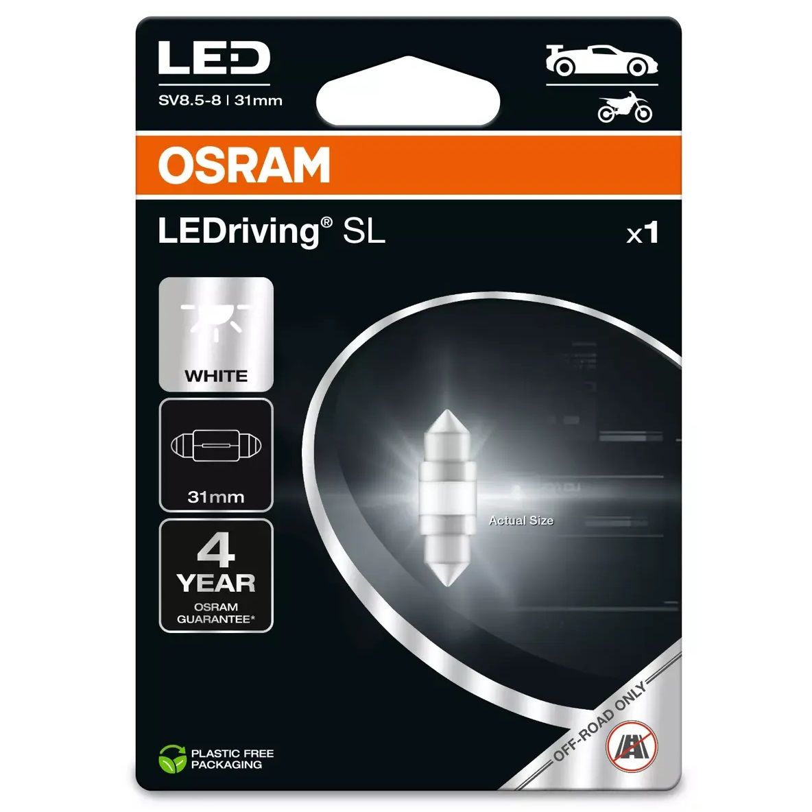Osram LEDriving SL Sofit Beyaz Led Ampul 12V 31mm 1 Adet 6438DWP