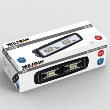 Wolfram Beyaz Led Off Road Sis Panjur Farı Çalışma Lambası 16 Led 10-30V 16W