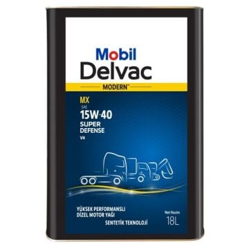 Mobil Delvac Modern MX Super Defense V4 15w40 Motor Yağı 18lt
