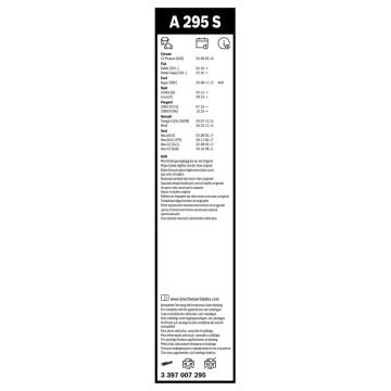 Bosch Ford Kuga Silecek Takımı Aerotwin 2008-2012 A295S