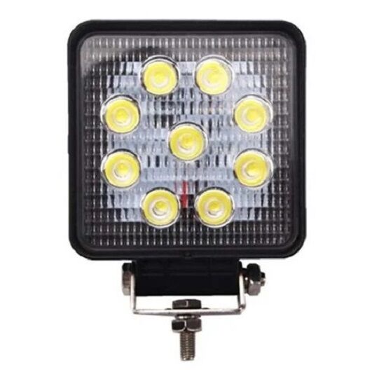 Wolfram 9 Led Kare Off Road Sis Farı Çalışma Lambası 10-30V 27W