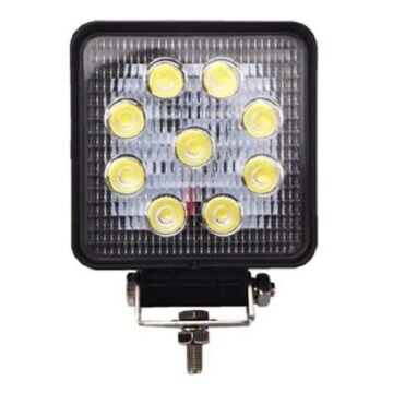 Wolfram 9 Led Kare Off Road Sis Farı Çalışma Lambası 10-30V 27W