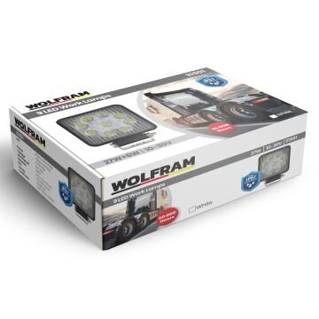 Wolfram 9 Led Kare Off Road Sis Farı Çalışma Lambası 4 Adet 10-30V 27W