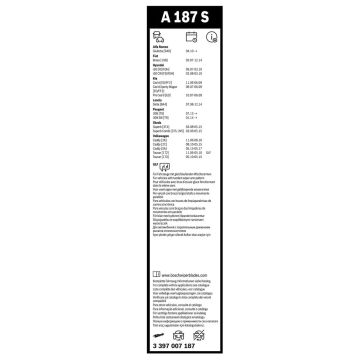 Bosch Hyundai i30 Silecek Takımı Aerotwin 2007-2011 A187S