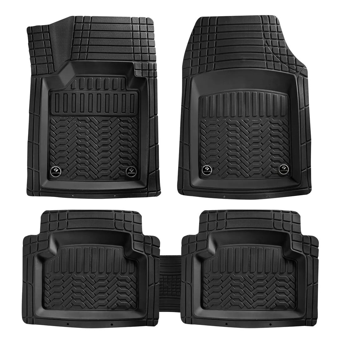 Promats Maximum Üniversal 4D Havuzlu Oto Paspas Siyah 5 Parça