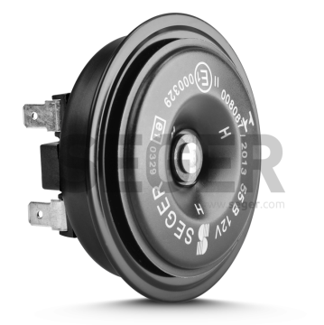 Seger Motosiklet Kornası Mega Kalın Ses Tekli Çift Fişli 12V 350Hz 105-118dB
