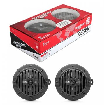 Seger Supersonic Superton Korna 12V 390-320Hz 105-118dB