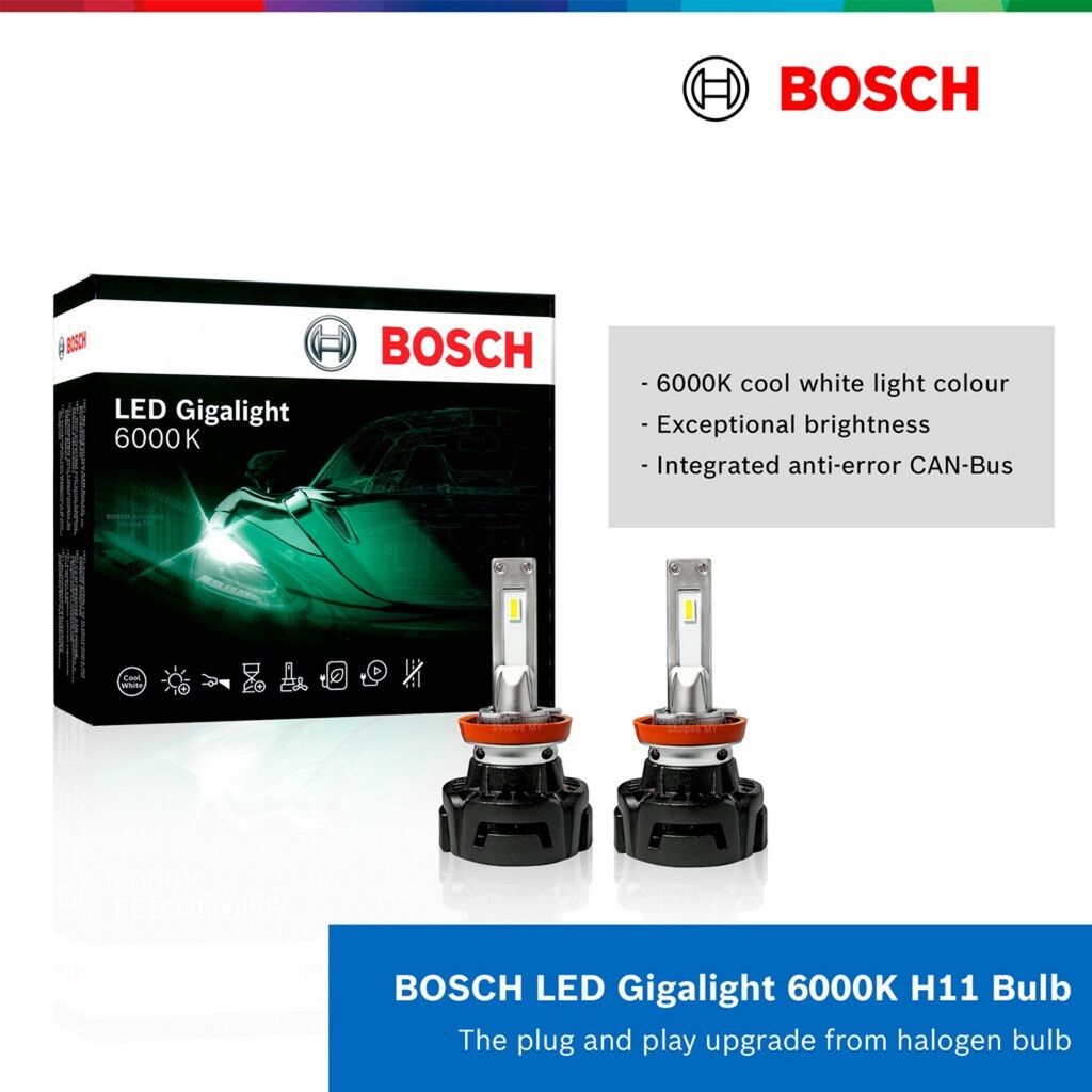 Bosch Led Gigalight H8/H11/H16 Led Xenon Ampul 12V 30W 6000K (PGJ19)