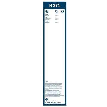 Citroen Nemo Bosch Arka Silecek 37cm 2008-2019 Rear H371