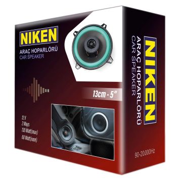 Niken 5'' - 13cm Oto Araç Hoparlörü 12V 130Watt (1 Adet)