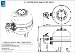 Gemaş Ø 615 mm Filtrone Kum Filtresi