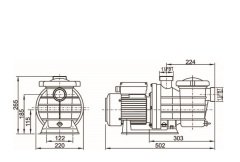 Smp Havuz Pompası 0,75 Hp 220 Volt