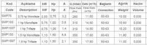 Smp Havuz Pompası  1 Hp 380 Volt