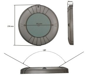 Mavi Işık Sıva Üstü Led Havuz Lambası Slim Fit