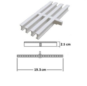 19.3 Cm Havuz Taşma Izgarası Tek Geçme