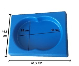 Plastik Ayak Yıkama Küveti 46.5 X 61.5 X 9.5 cm