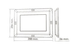 Flat Sıva Üstü Dikdörtgen Led Havuz Lambası Beyaz Işık