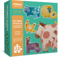 MiDeer My First Puzzle - Mom & Baby-İlk Yapbozum - Anne ve Bebek