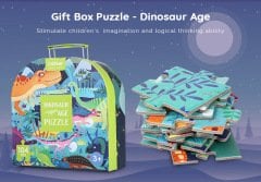 Mideer Dinosaur Age Puzzle- 104 Parça Dinozor Yaş Bulmacası