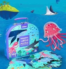 Mideer Wonderful Ocean Puzzle - Harika Okyanus Bulmacalı Kağıt Yapboz