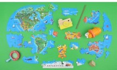 Our World Floor Puzzle-Dünya Haritası Zemin Bulmacası