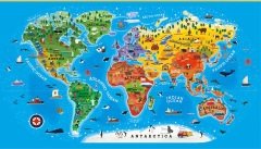 Our World Floor Puzzle-Dünya Haritası Zemin Bulmacası