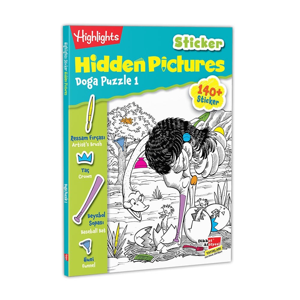 Sticker Hidden Pictures Doğa Puzzle-1 (Tek Kitap)
