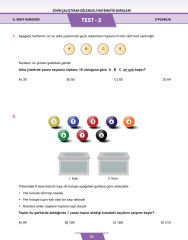 6.Sınıf Zihin Çalıştıran Eğlenceli Kanguru Matematik Soruları
