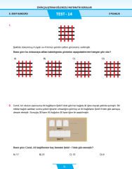 8.Sınıf Zihin Çalıştıran Eğlenceli Kanguru Matematik Soruları