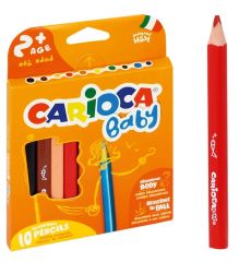 Carioca Baby Renkli Üçgen Kuru Boya Kalemi 10'lu
