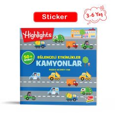 Kamyonlar - Sticker Eğlenceli Etkinliklerle Hikayeli Bulmacalar