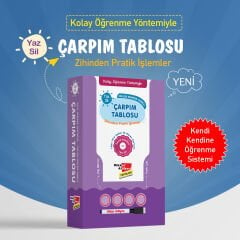 Kolay Öğrenme Yöntemiyle Çarpım Tablo ve Bölme işlemi 3'lü Set