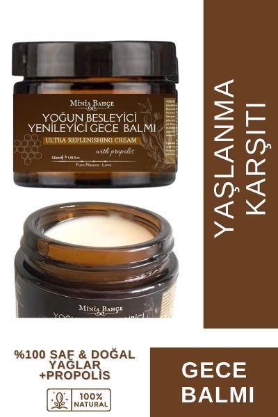 Yoğun Besleyici & Yenileyici Gece Balmı, %100 Doğal ve Katkısız, 50ml