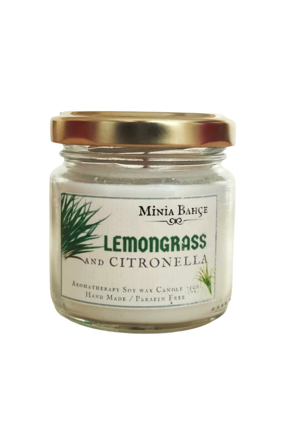 Limonotu & Citronella Yağı, Sineksavar Aromaterapi Soya Mumu, 75gr